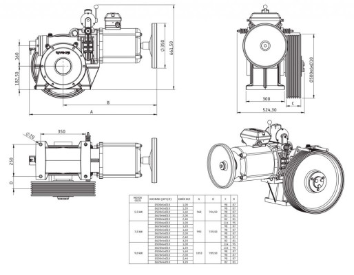 Лебедка редукторная ZF-102 без БО Лебедка редукторная ZF-102 без БО
